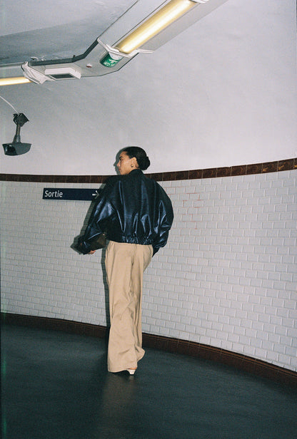 JUNA jacket | NAVY METALLIC