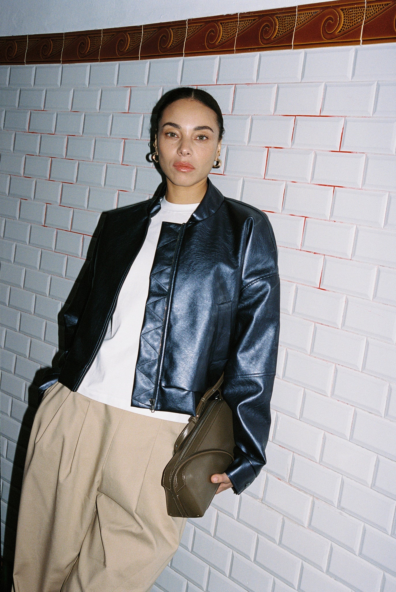 JUNA jacket | NAVY METALLIC