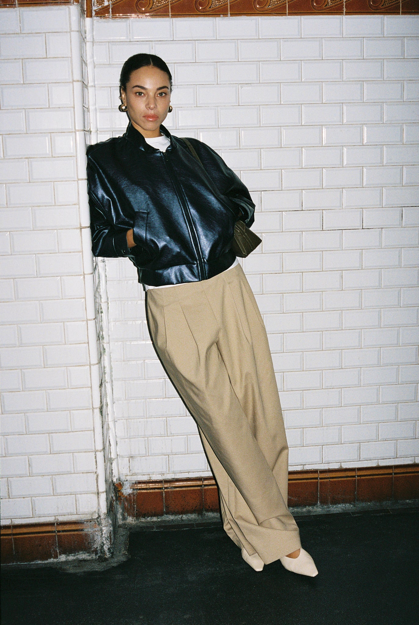 JUNA jacket | NAVY METALLIC