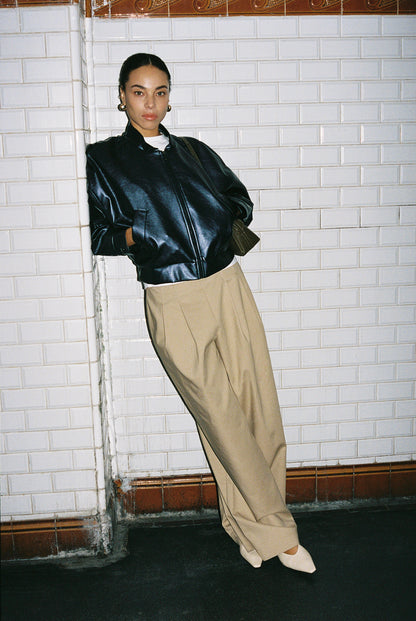 JUNA jacket | NAVY METALLIC