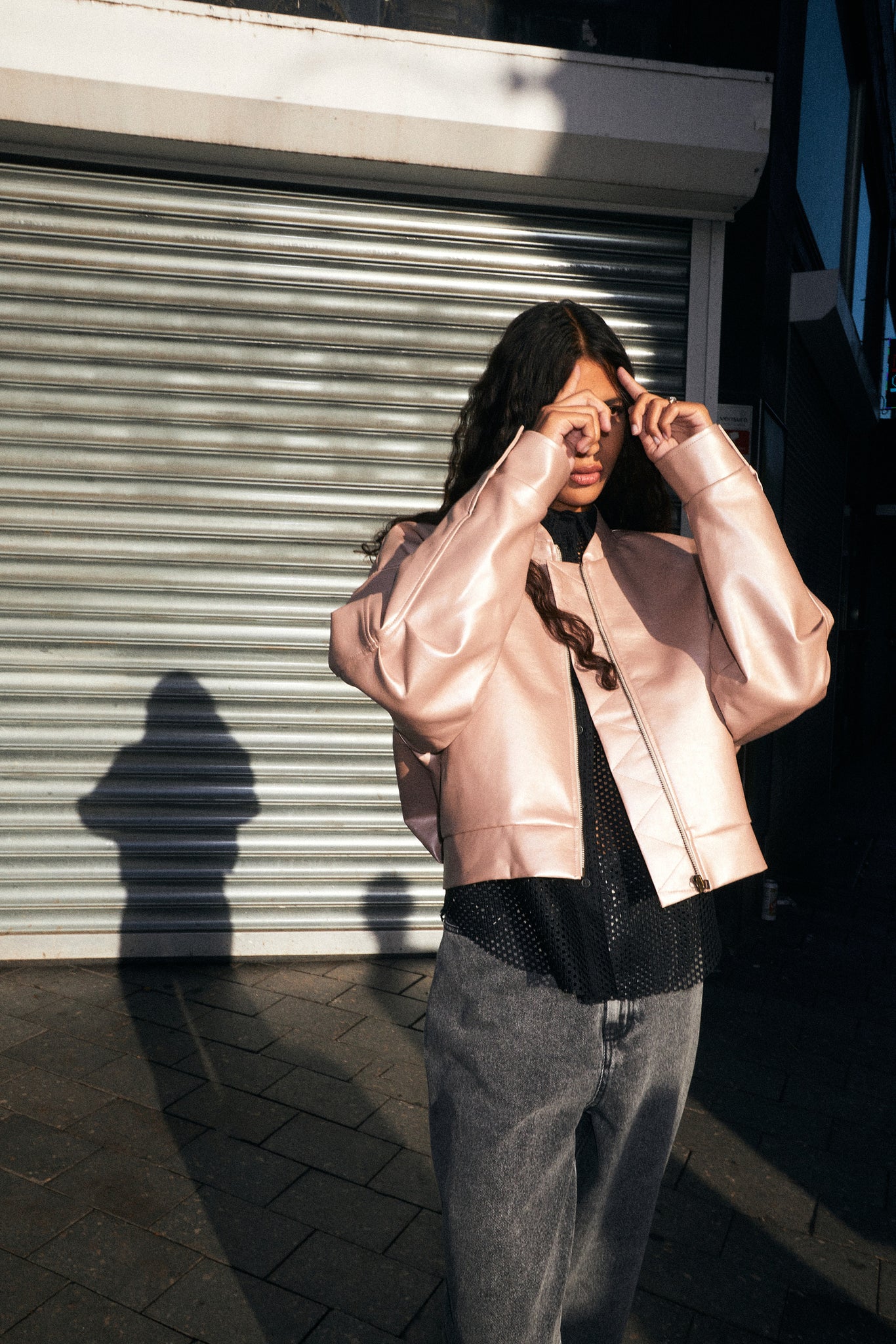 JUNA jacket | ROSE METALLIC