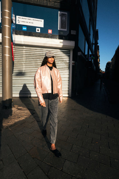 JUNA jacket | ROSE METALLIC