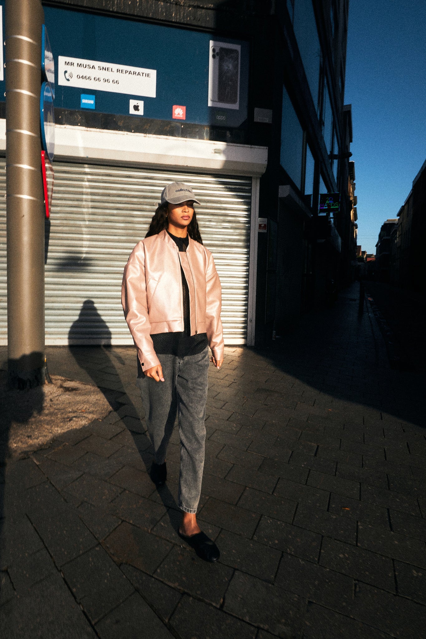 JUNA jacket | ROSE METALLIC