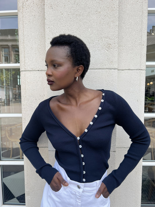 KABIR cardigan | NAVY