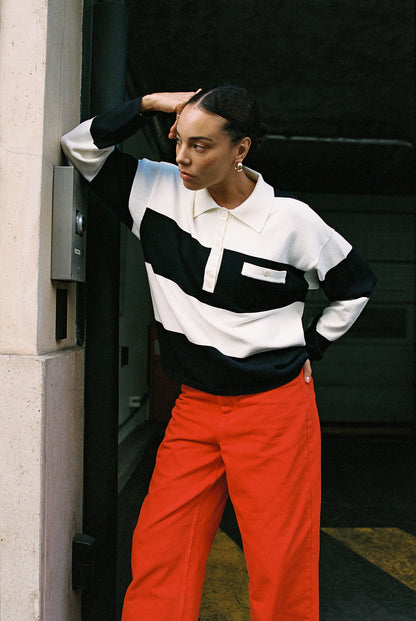 KERRY pullover | NAVY-ECRU STRIPES
