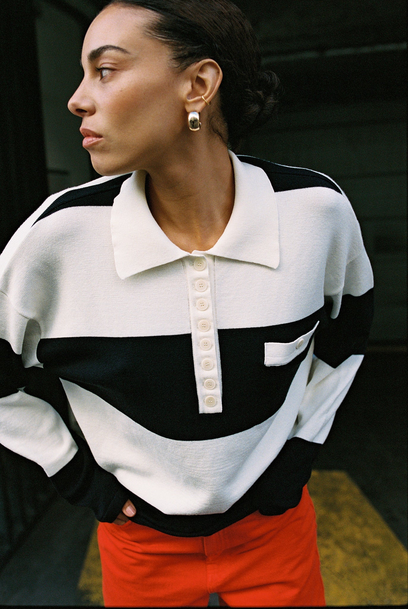 KERRY pullover | NAVY-ECRU STRIPES