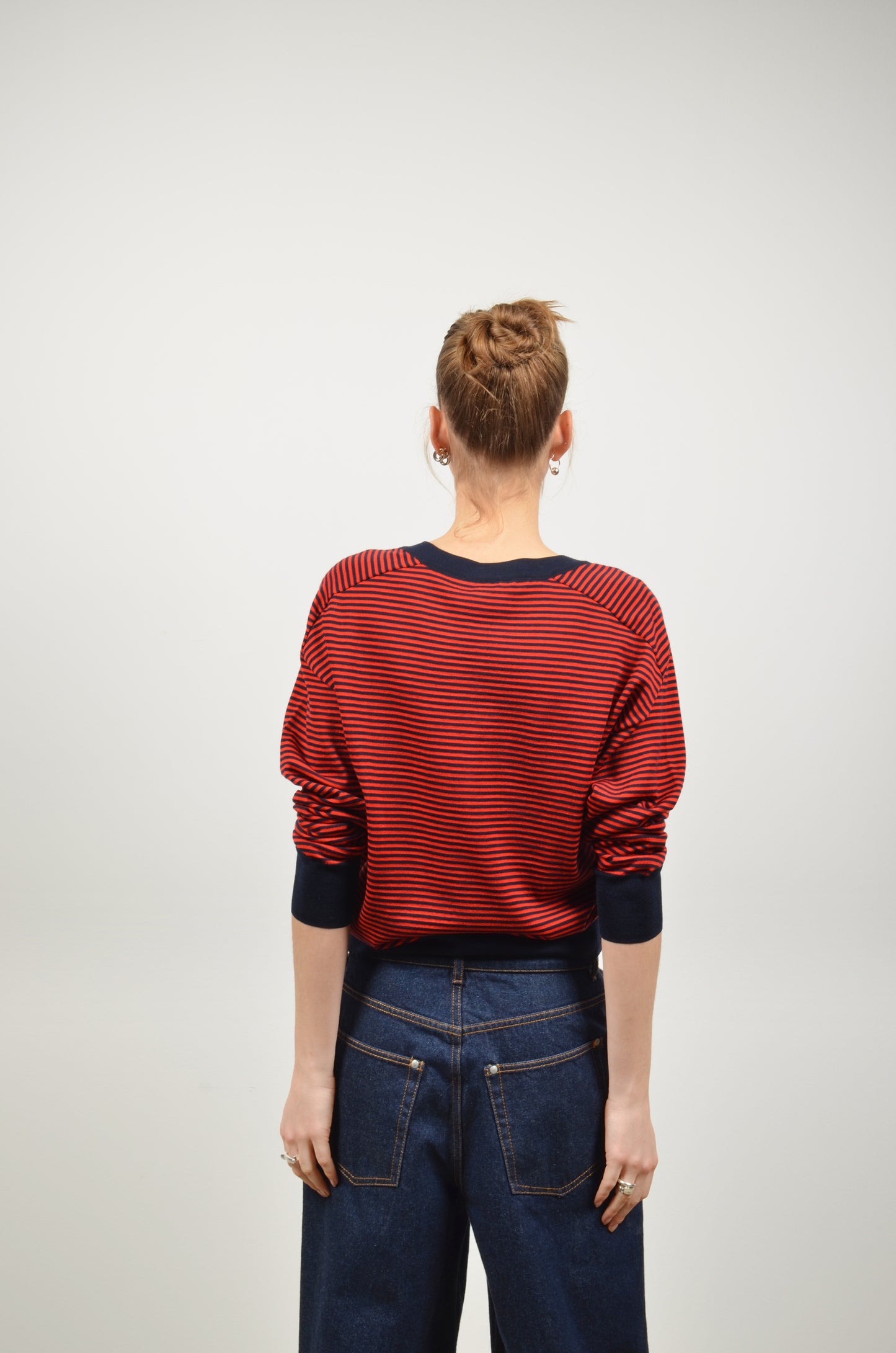 KORINNE pullover | RED-NAVY STRIPES