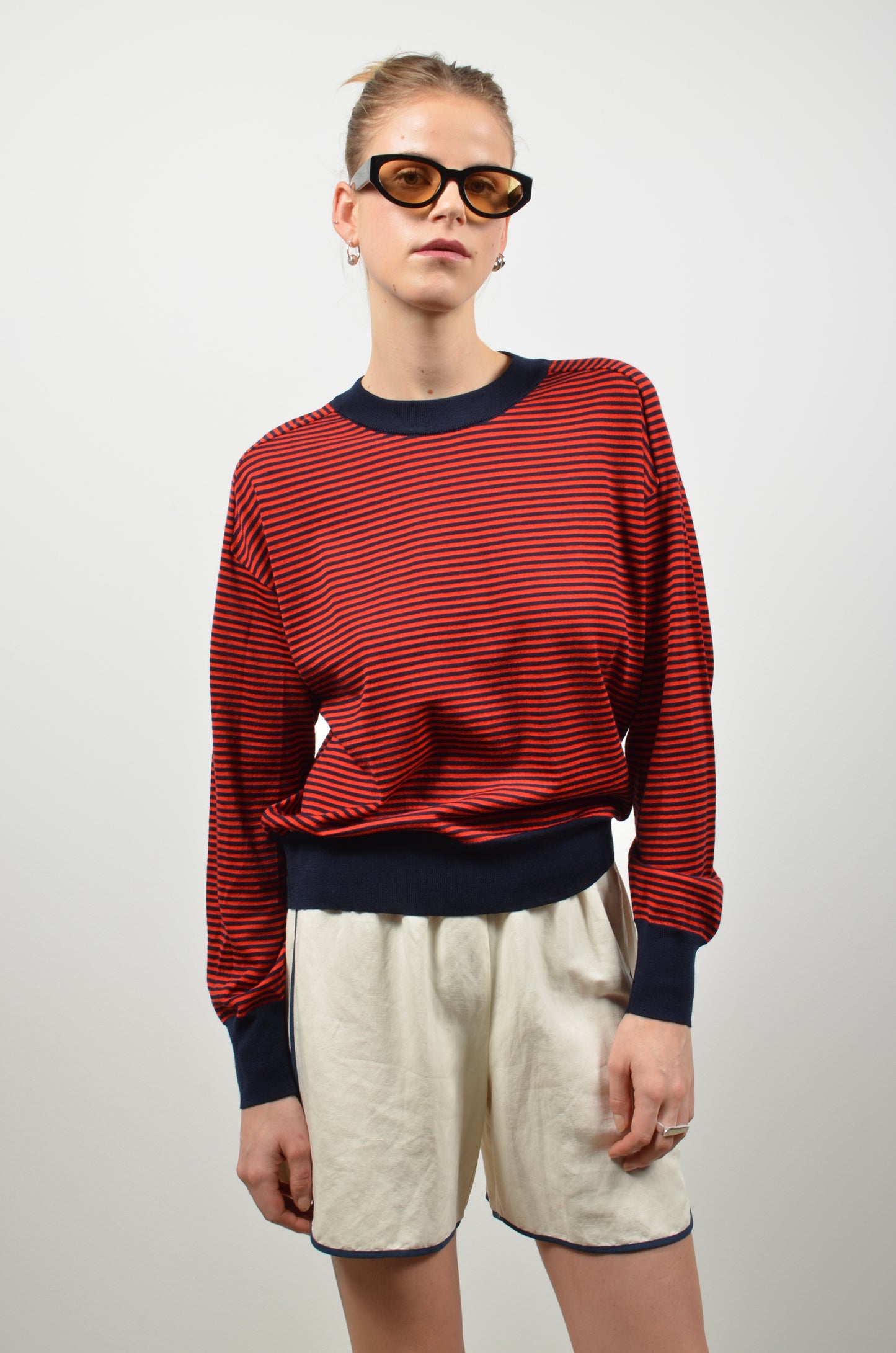 KORY pullover | RED-NAVY STRIPES