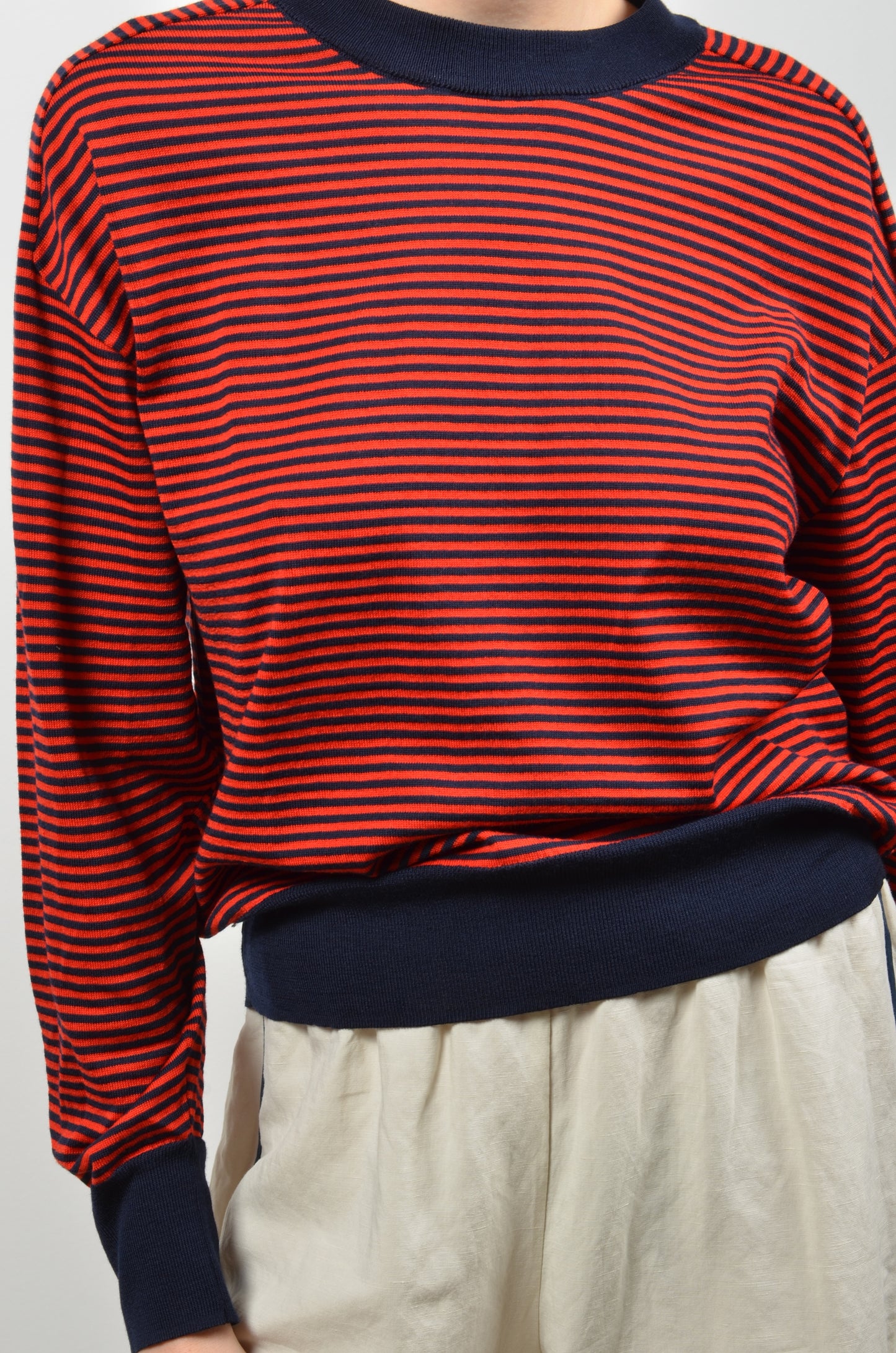 KORY pullover | RED-NAVY STRIPES