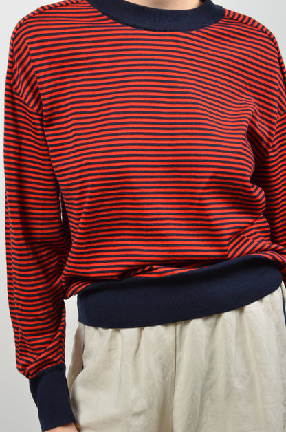 KORY pullover | RED-NAVY STRIPES