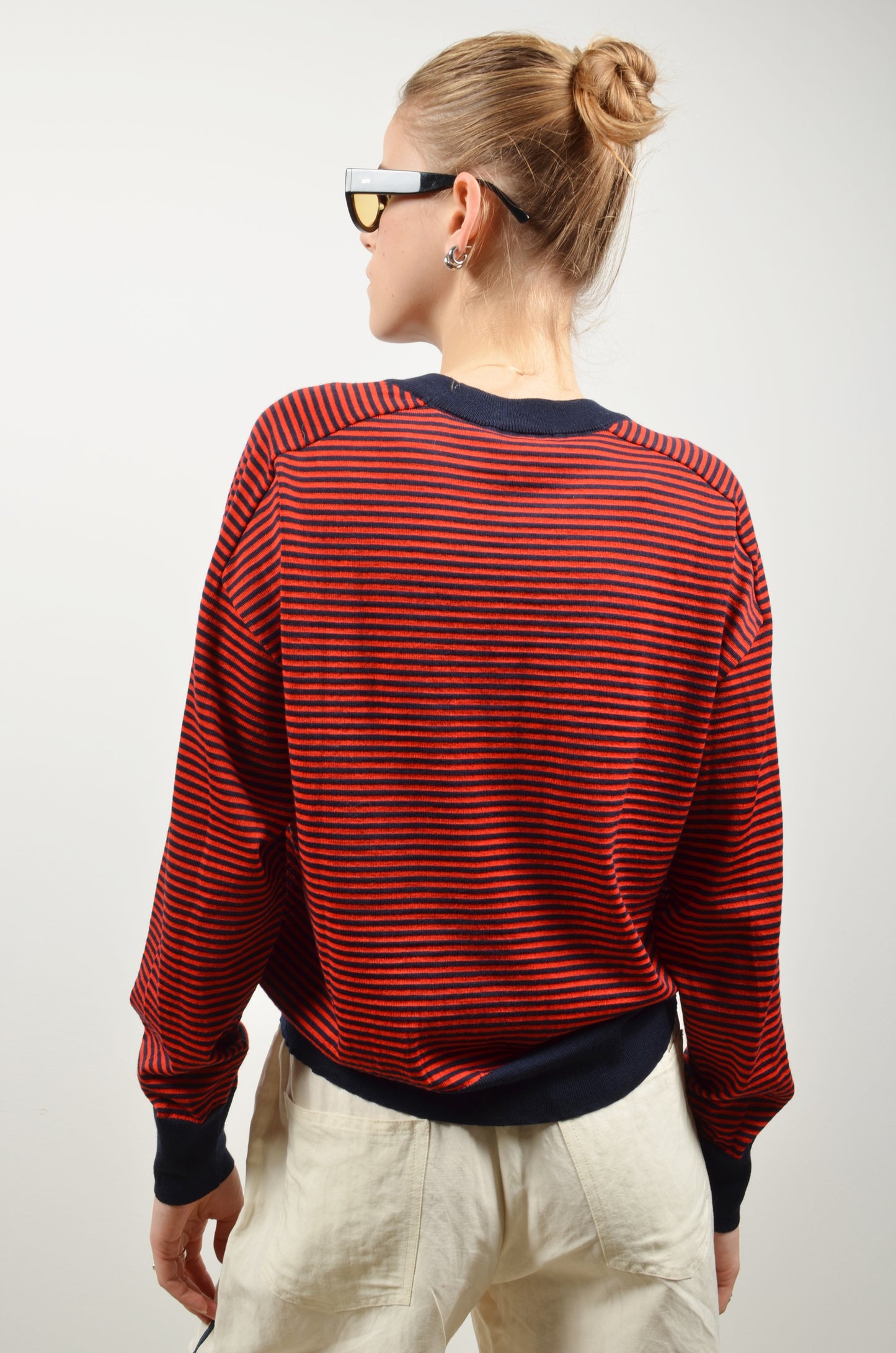 KORY pullover | RED-NAVY STRIPES