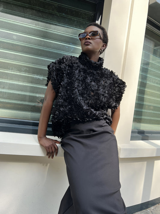 TUBAS top | BLACK