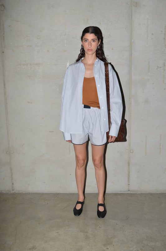 NAVY-ECRU STRIPES / 34