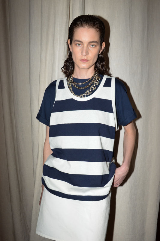 WHITE-NAVY / S