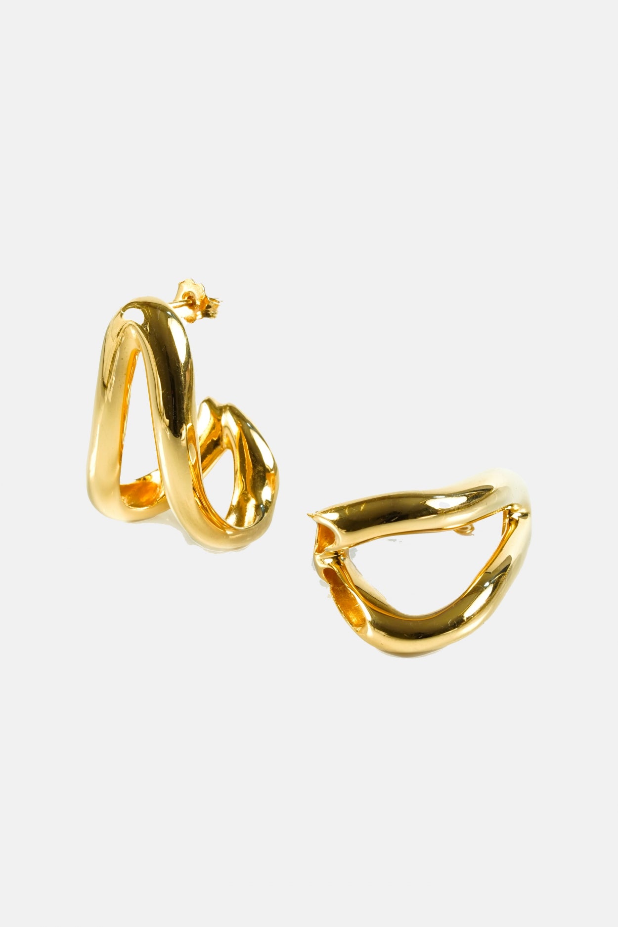 CC x AROZ big earrings | GOLD