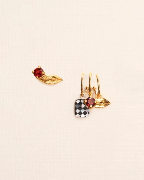 TROMPE L'OEUIL EARRINGS | SILVER-GOLD