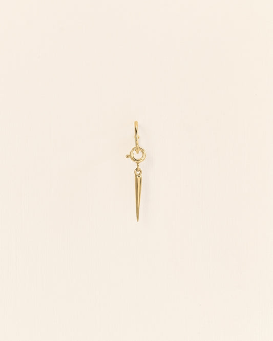 SINGLE HOOP EARRING WITH SPRING RING | GOLD