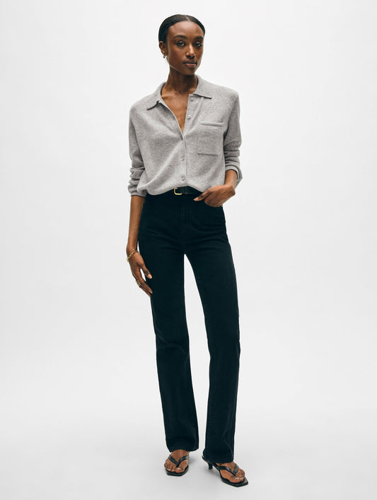 CASHMERE BUTTON SHIRT