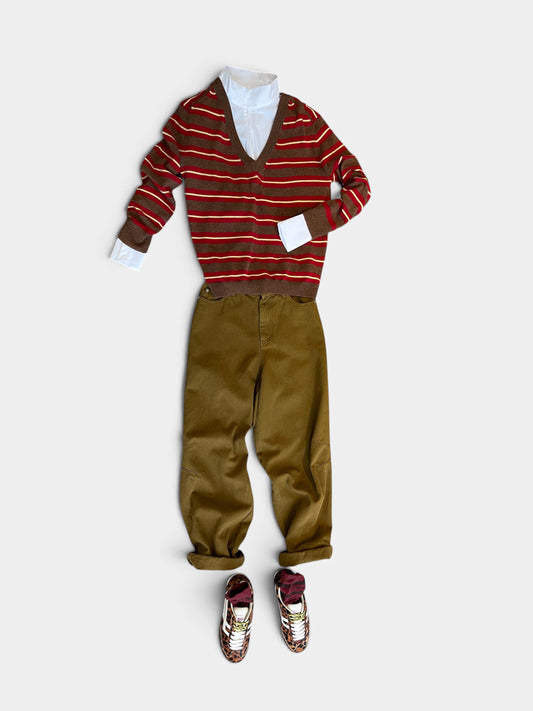 BROWN STRIPES / XS