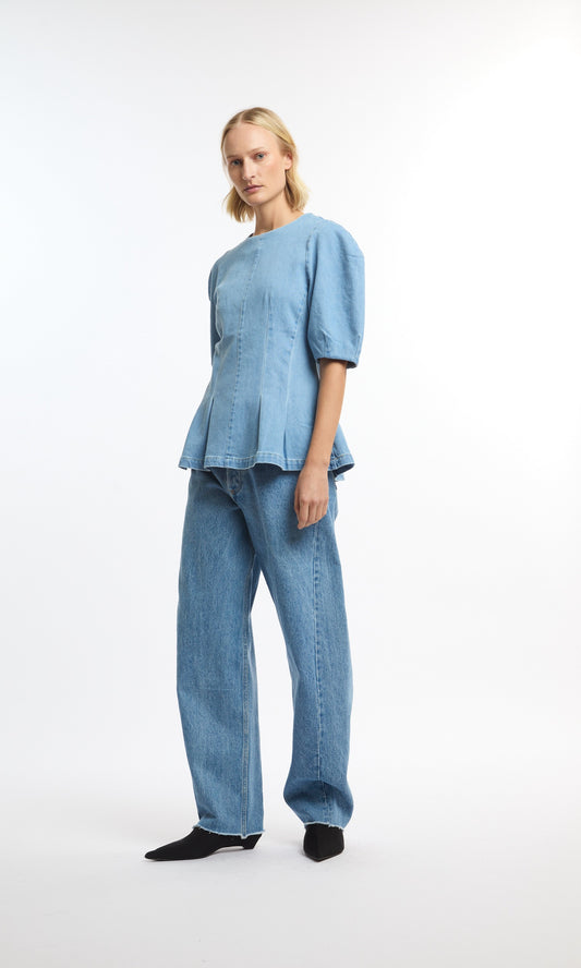LIGHT BLUE DENIM / XS