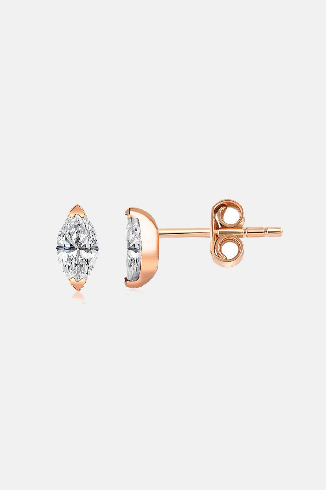 MARQUISE STUD EARRING | GOLD