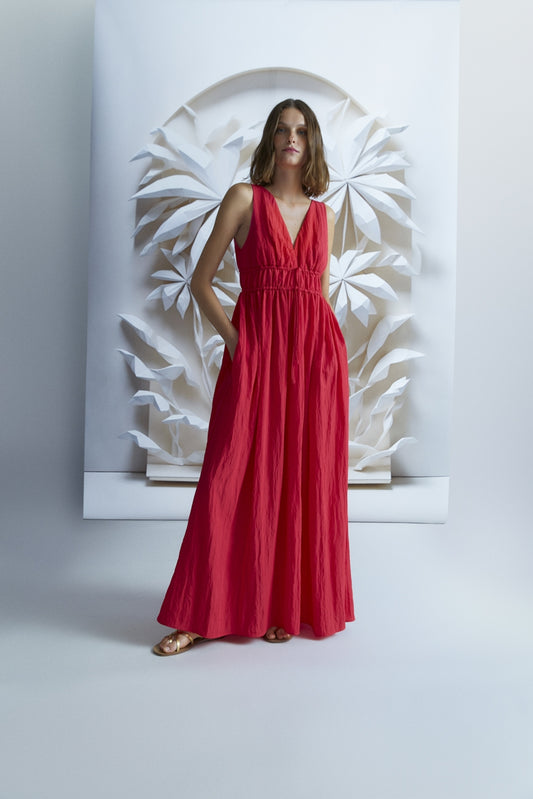 MAXI SUMMER DRESS | RED