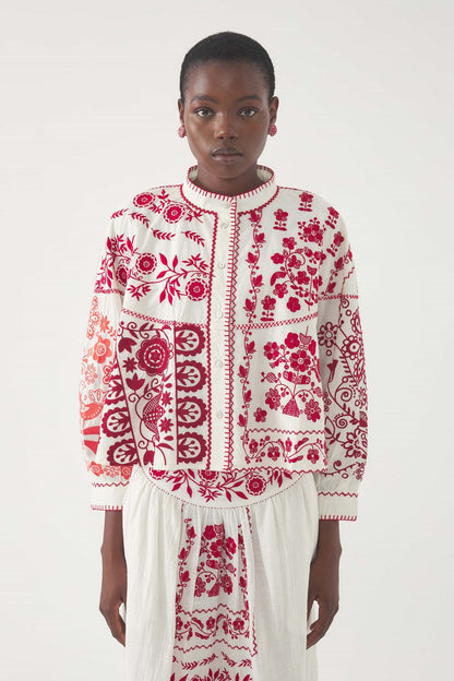 MAMIE BIG BLOUSE | RED