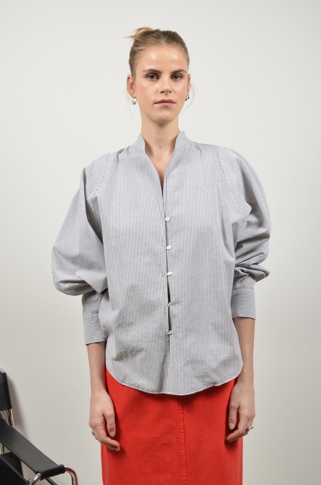 BONNIE blouse | GREY STRIPES