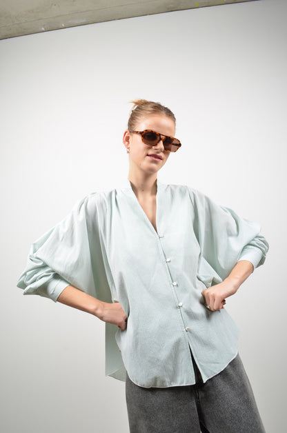 BONNIE blouse | MINT STRIPES