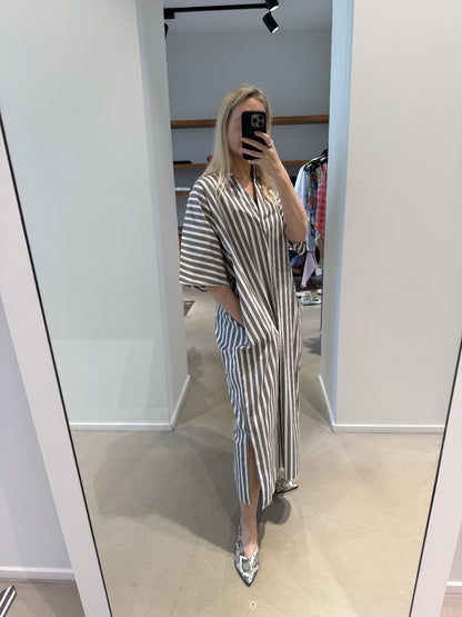 DARLA dress | OLIVE STRIPES