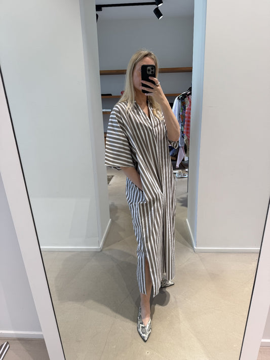 DARLA dress | OLIVE STRIPES