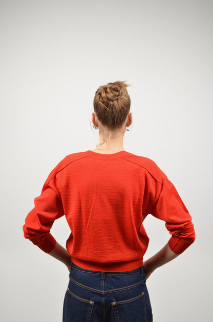 KORINNE pullover | VERMILLON RED
