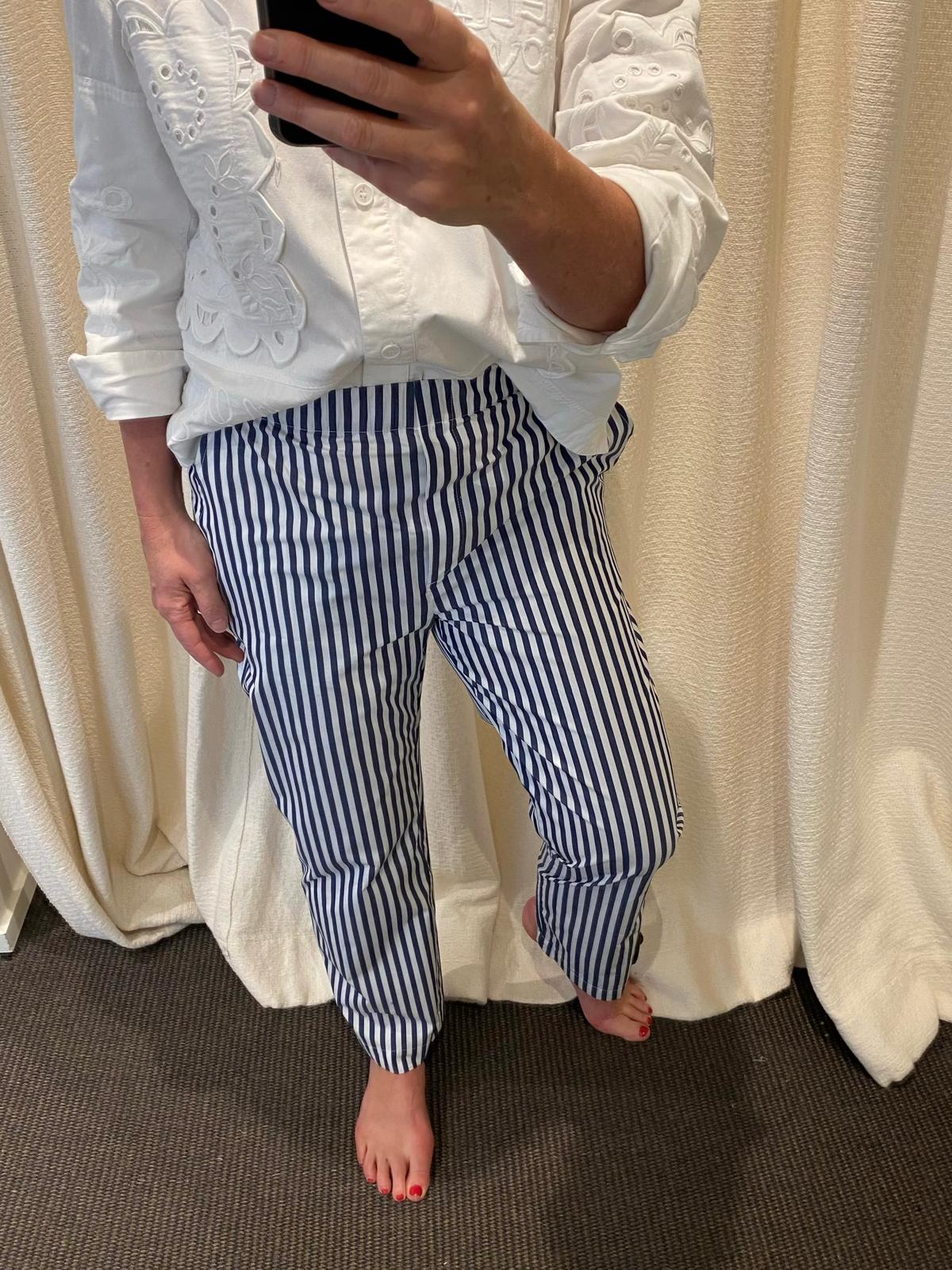 PATRICIA pants | WIDE BLUE STRIPES