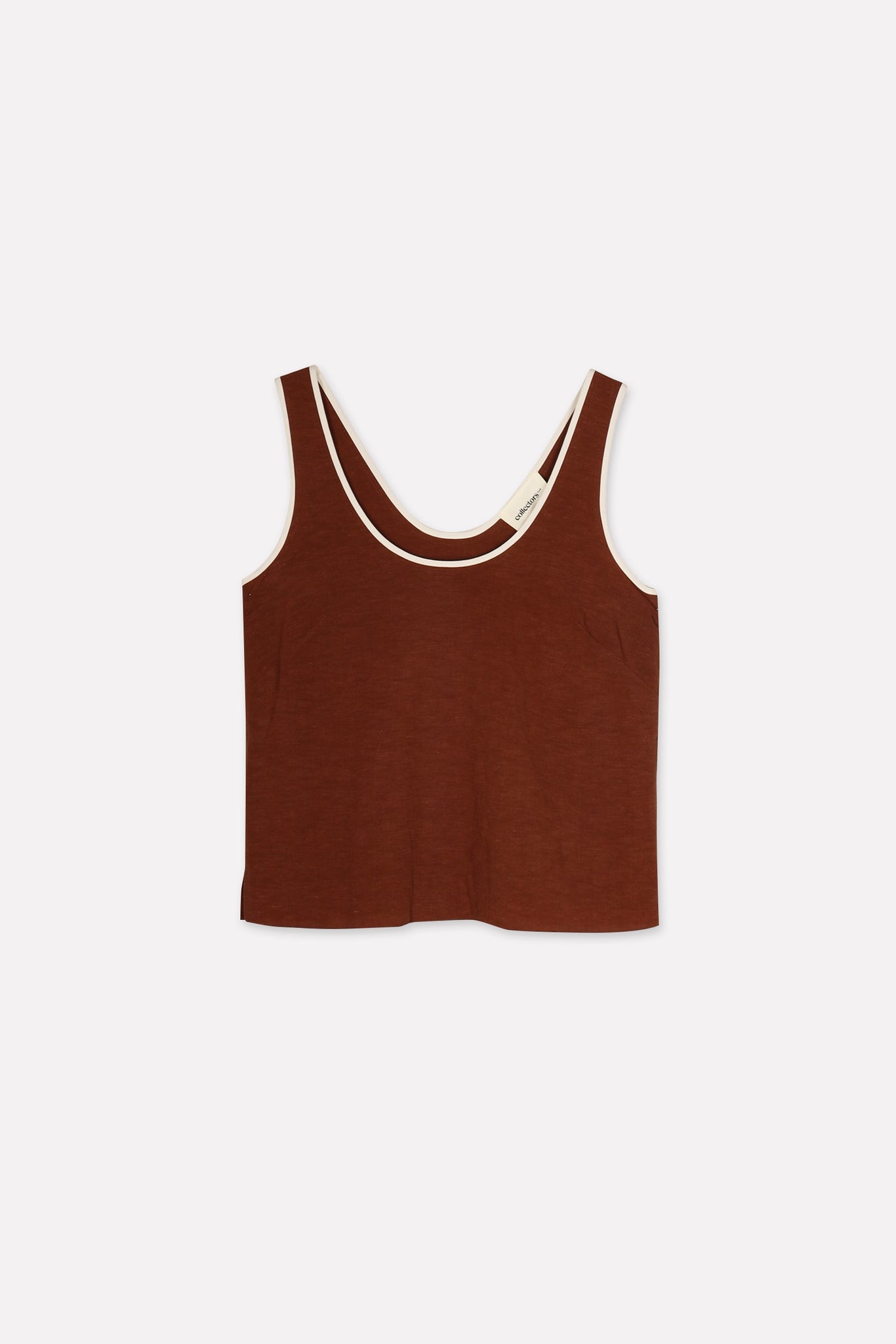 TOWER top | DARK BLUSH-ECRU