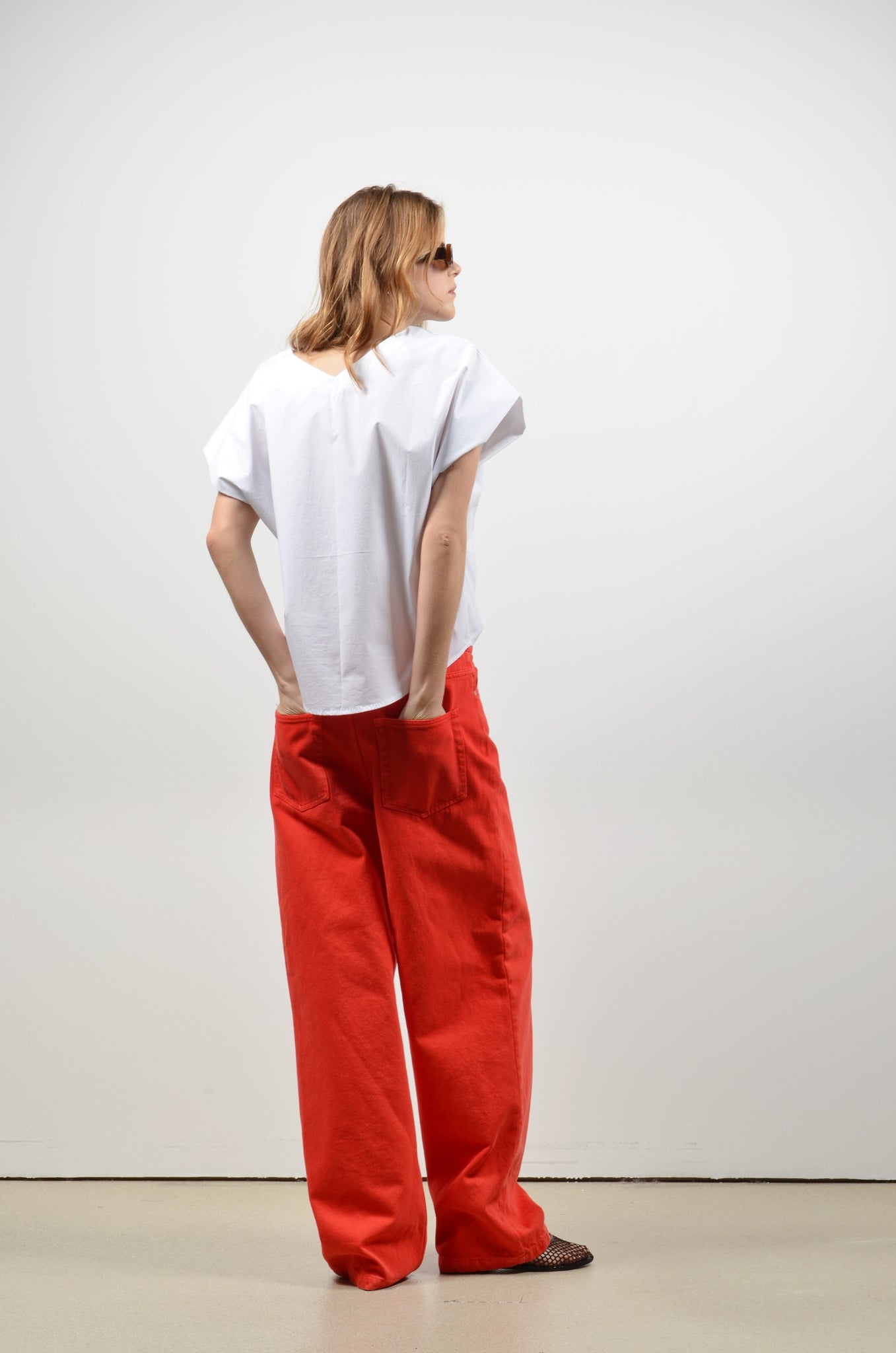 TUBAV top | OPTICAL WHITE