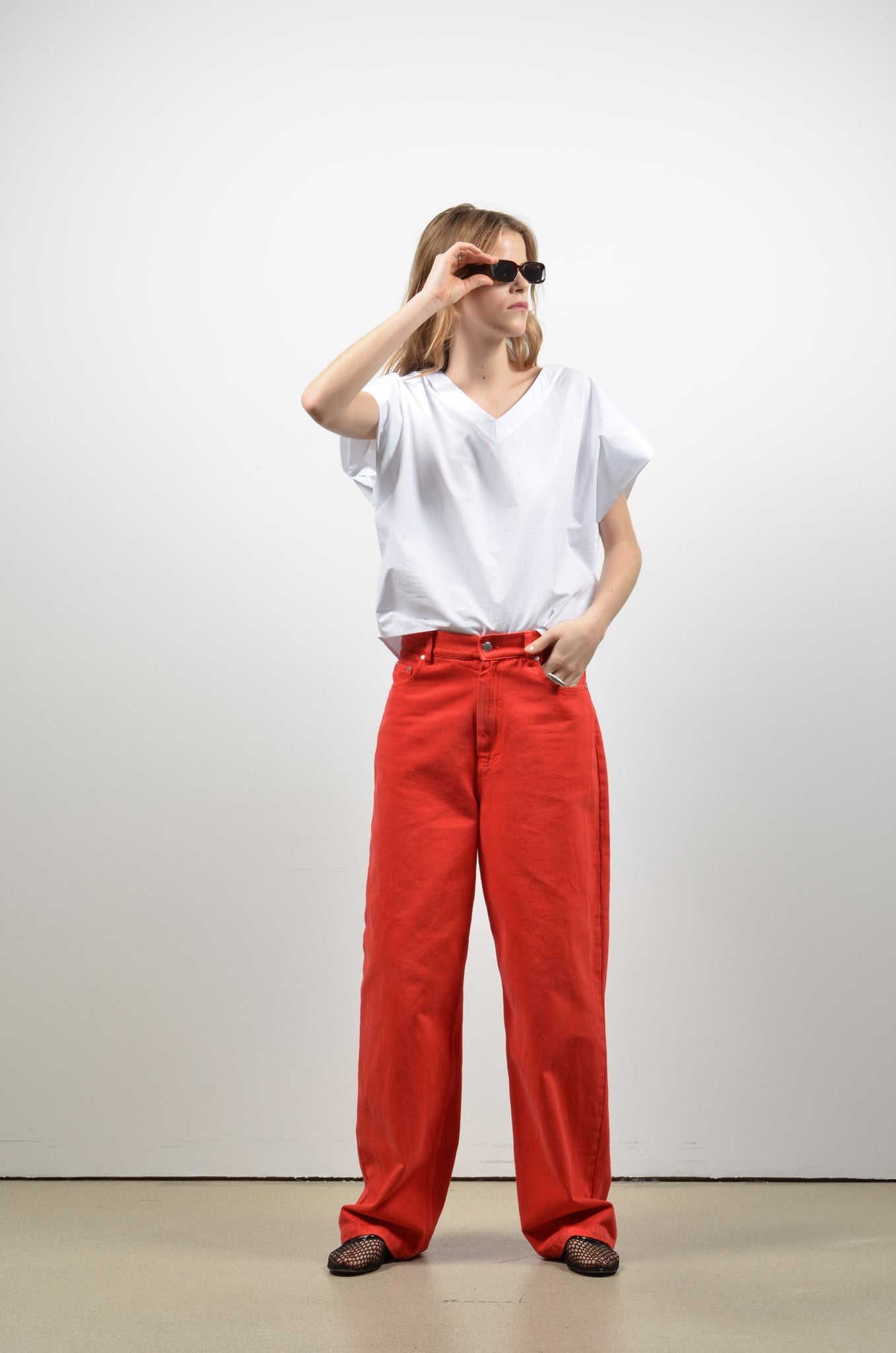 TUBAV top | OPTICAL WHITE