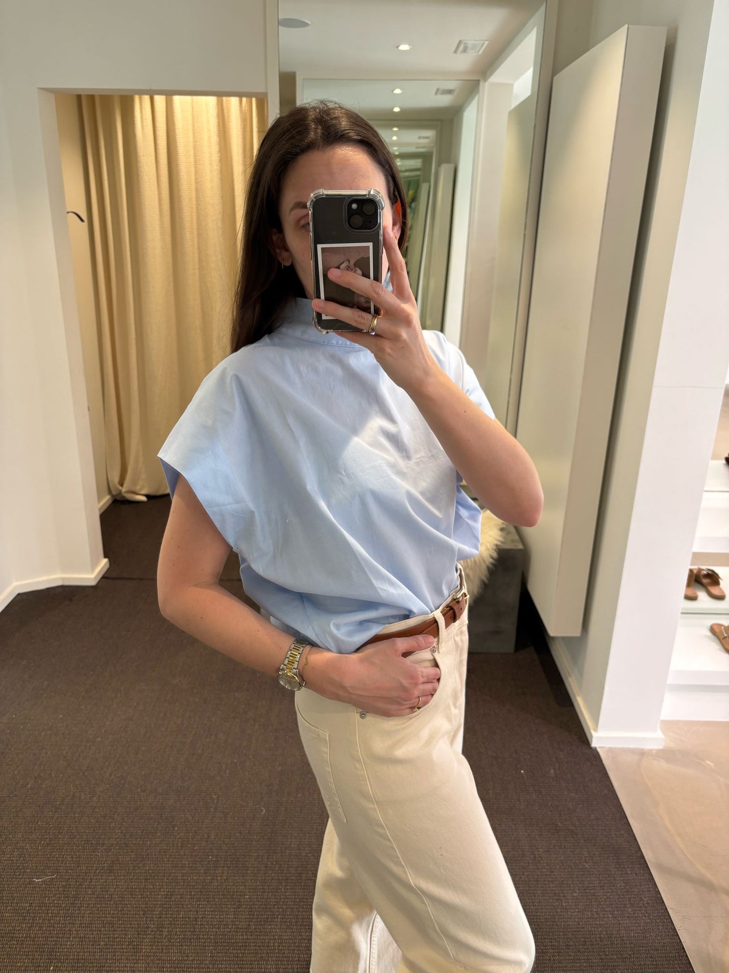 TUBA top | LIGHT BLUE
