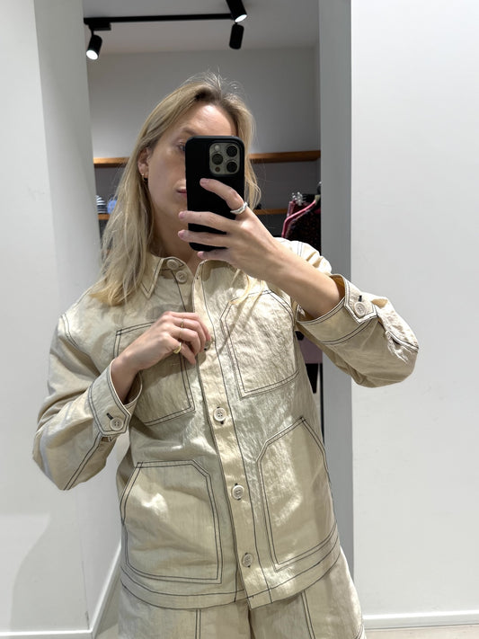 WORKWEAR SHIRT JACKET | ECRU