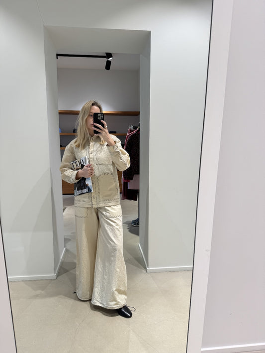 WORKWEAR OVERSIZED PANTS | ECRU