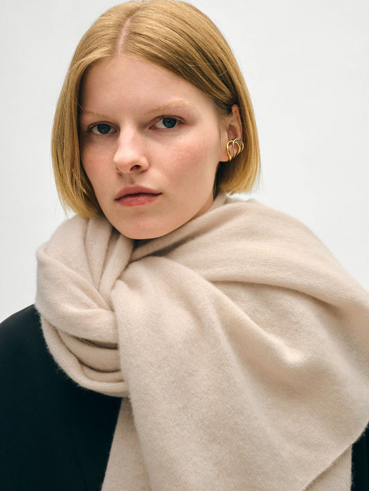 CASHMERE TRAVEL WRAP | BEIGE