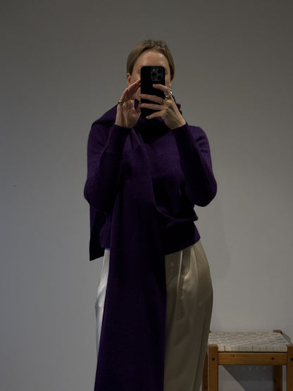 CASHMERE TRAVEL WRAP | MIDNIGHT VIOLET