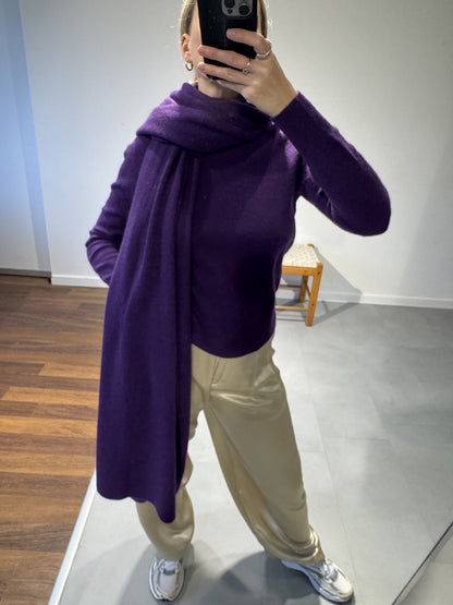 CASHMERE TRAVEL WRAP | MIDNIGHT VIOLET