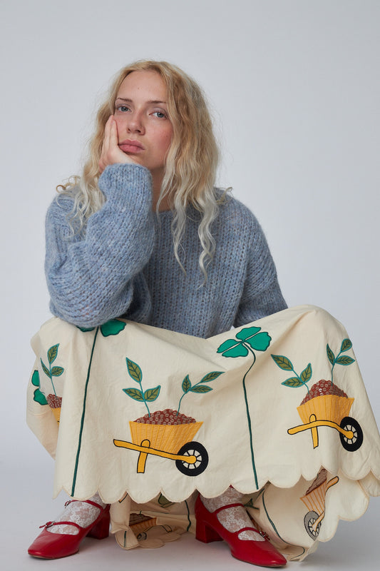 HANDCRAFTED SWEATER FROM PERU | LIGHT BLUE