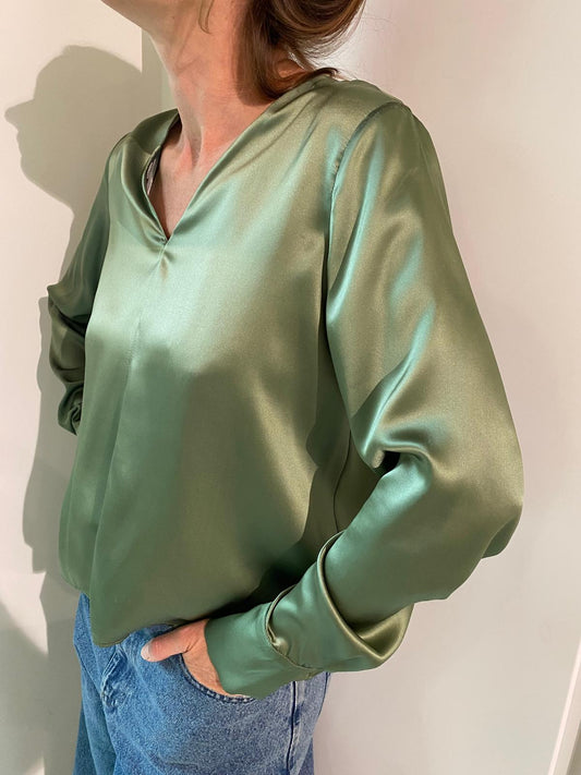 TABITHA top | MOSS GREEN