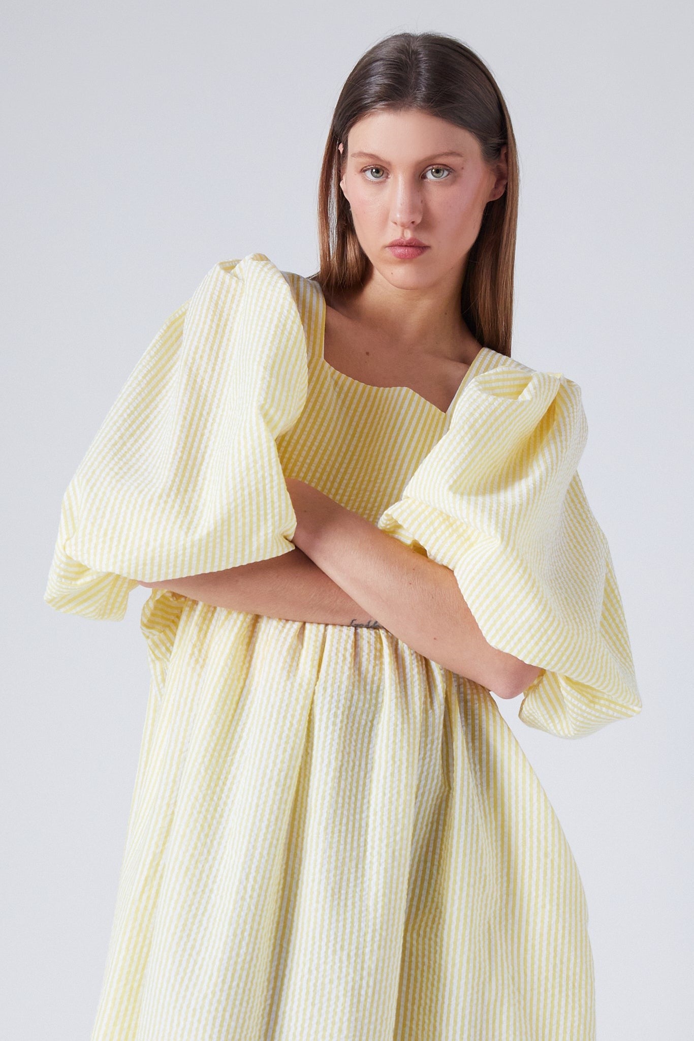 PEGGY DRESS | LIGHT YELLOW