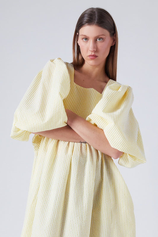 PEGGY DRESS | LIGHT YELLOW