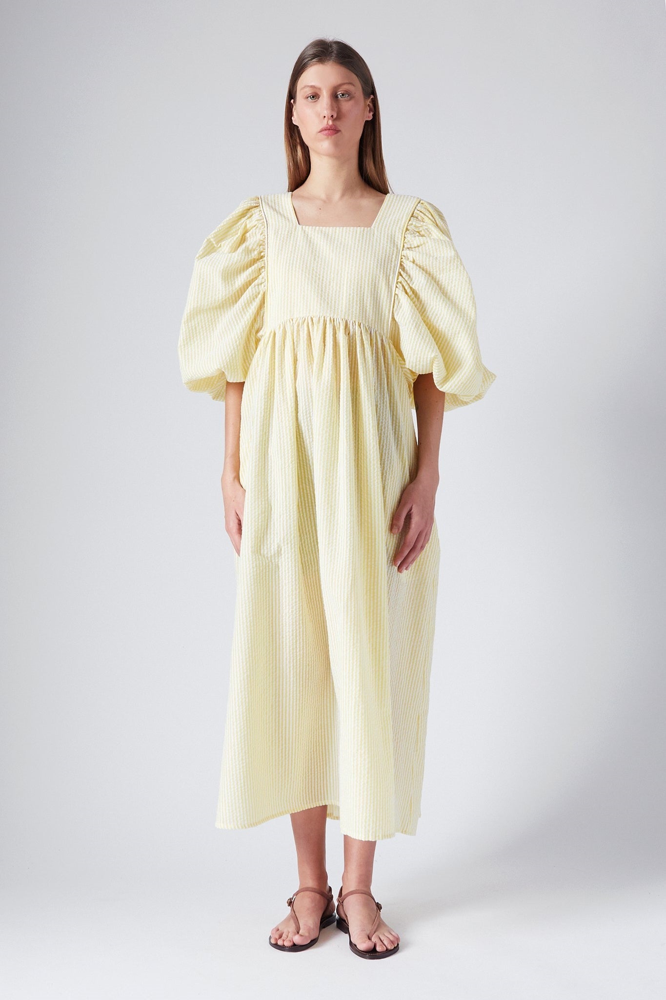 PEGGY DRESS | LIGHT YELLOW