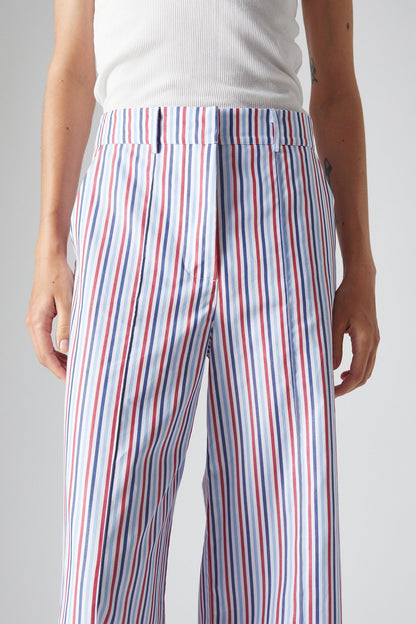 PRISCILA PANTS | RED-NAVY STRIPES
