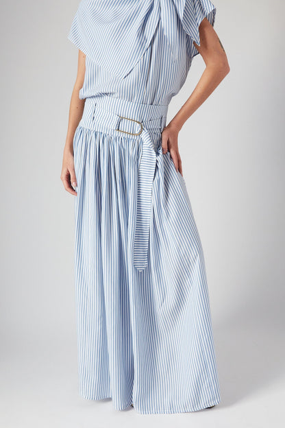RENATA SKIRT | LIGHT BLUE STRIPES