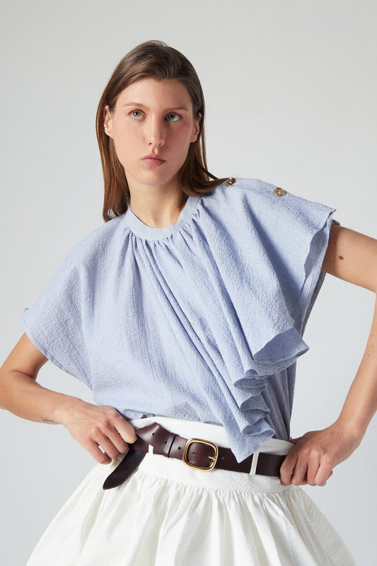 VIVI TOP VOILE | LIGHT BLUE